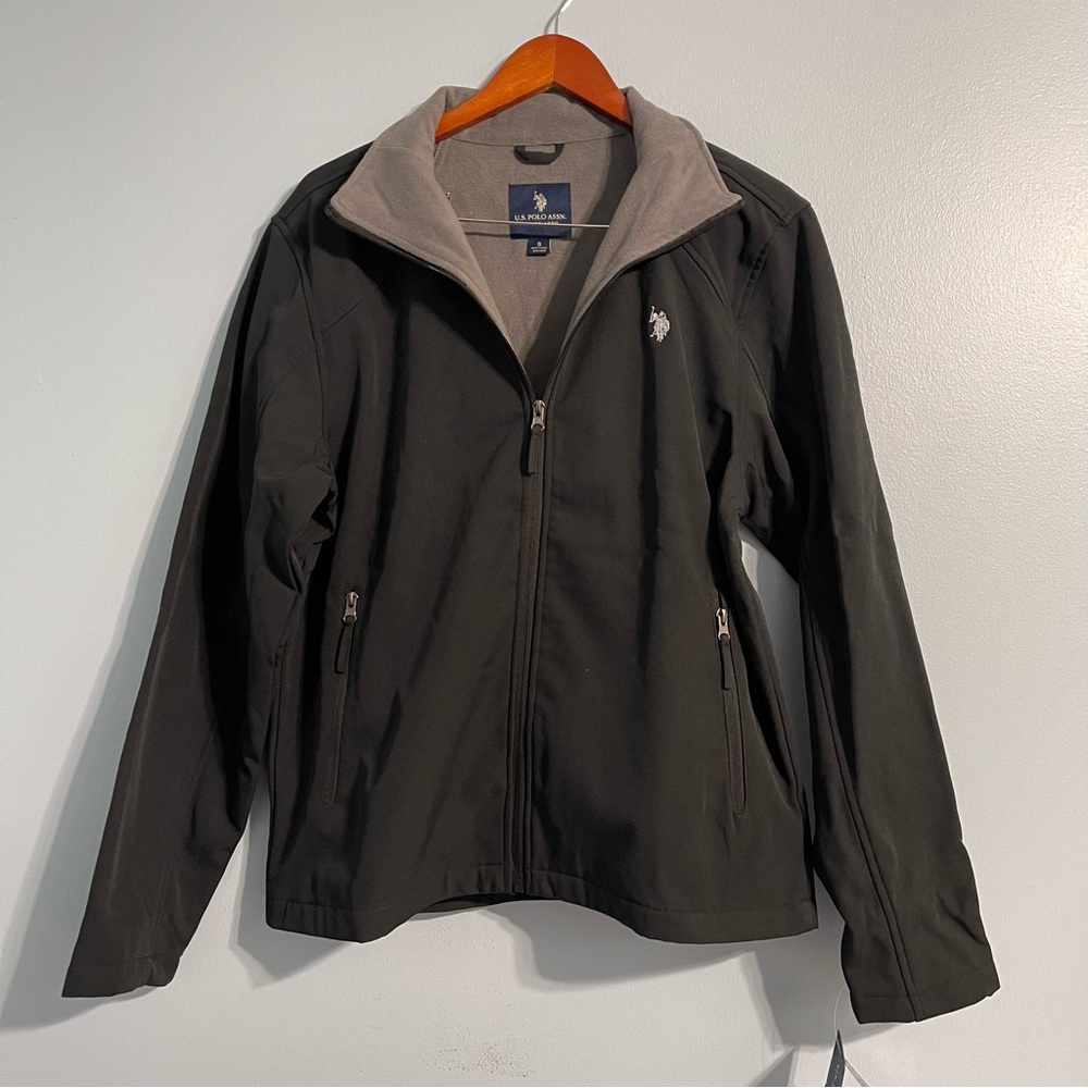 US Polo Assn Men’s Black Classic Winter Break Jacket Waterproof Coat #5